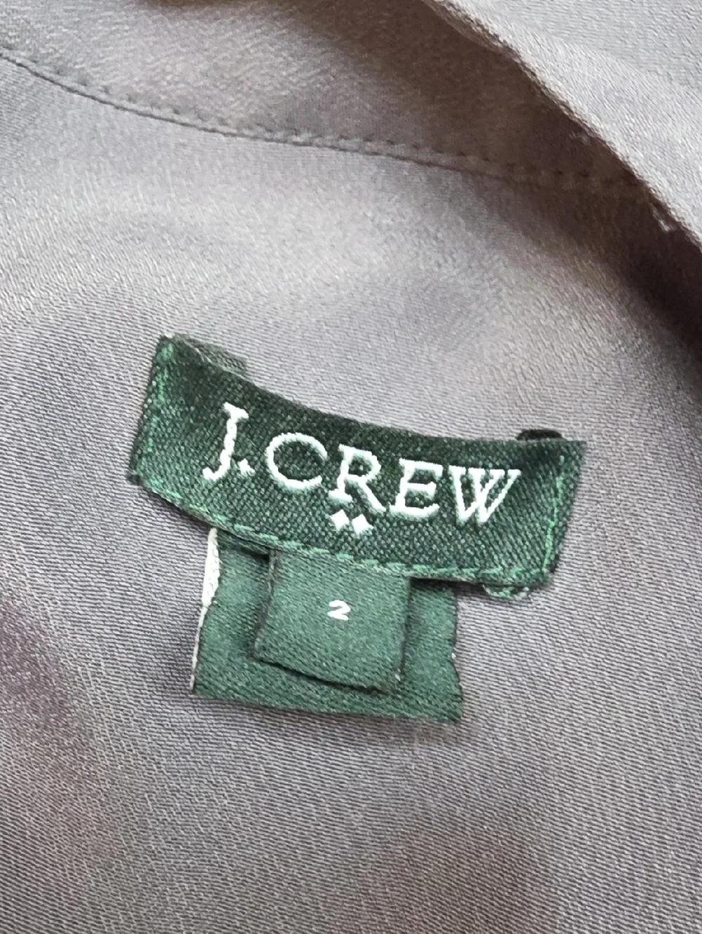 J. Crew Forest Gray Blouse